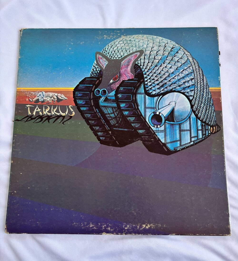 Emerson Lake and Palmer Tarkus LP Vinyl Record LP prog Cotillion Presswell 1971